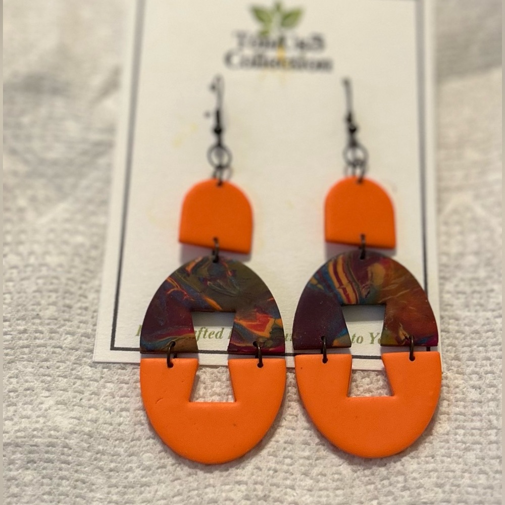 Polymer clay earrings